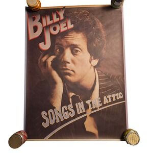 Billy Joel Songs In The‎ Attic Vintage 1981 Promo Album Poster 31x42 Rock Ad
